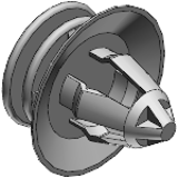 D12.02 Form 1 - Interior trim clip (head not round)
